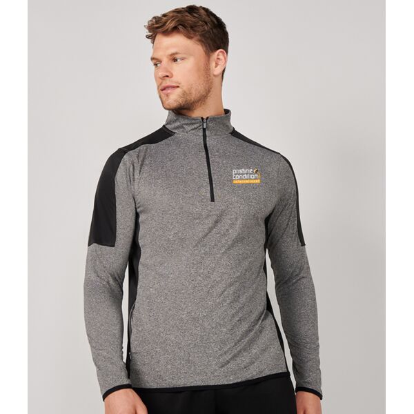 Contrast Zip Neck Midlayer Top Thumbnail